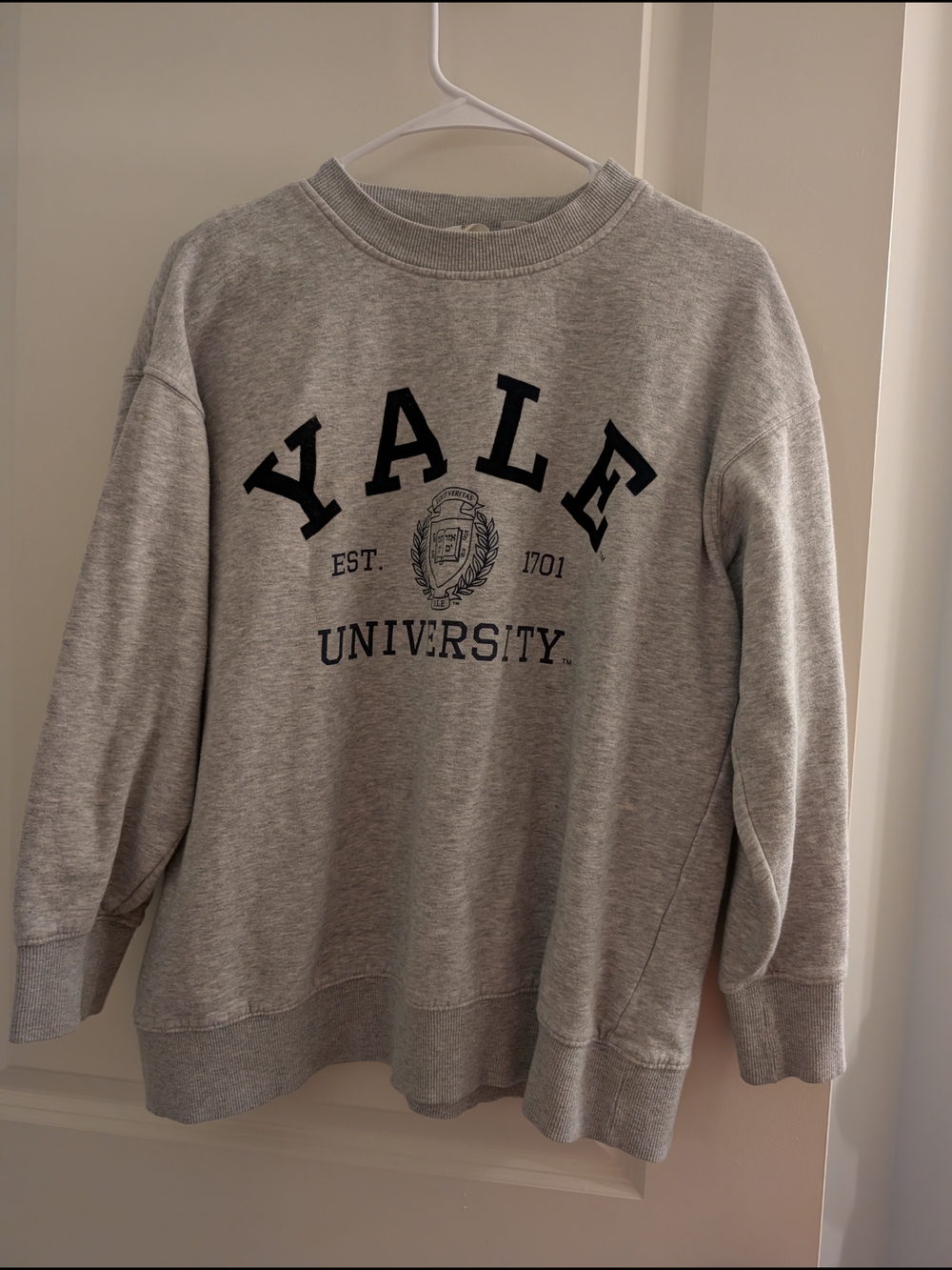 Yale University Gray Crewneck Sweatshirt
